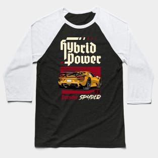 Hybrid Power Porsche 918 Baseball T-Shirt